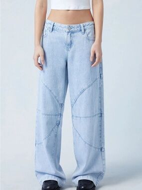 PacSun Light Blue Baggy Low Rise Jeans